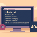 Налаштування robots.txt для сайту у 2025 році на екрані монітора.