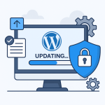 Безпечне оновлення плагінів WordPress з індикатором прогресу та іконкою захисту