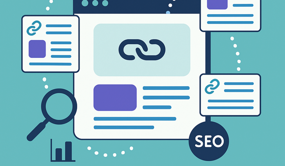 Внутрішня перелінковка сайту: стратегія, приклади та вплив на SEO Ілюстрація внутрішньої перелінковки для SEO