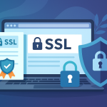 SSL сертифікат і захист сайту з замком і щитом
