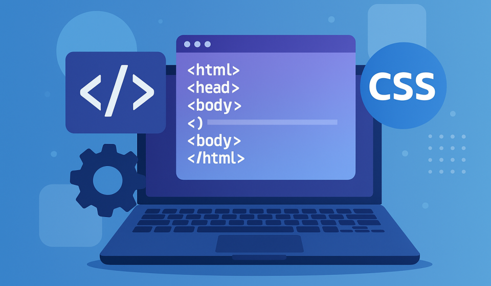 Інструменти веброзробки у 2025 році — ноутбук, код і технічні елементи