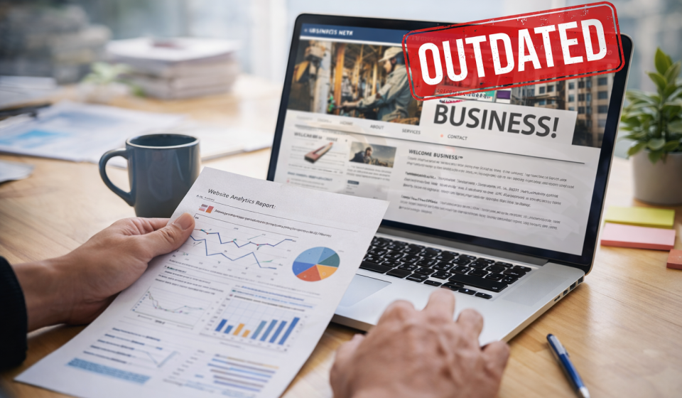 Застарілий сайт бізнесу та аналіз його ефективності перед оновленням