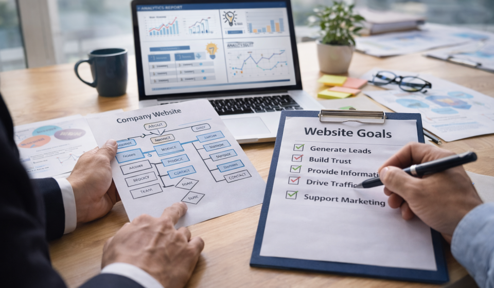 Планування задач сайту компанії та визначення його ролі в бізнесі